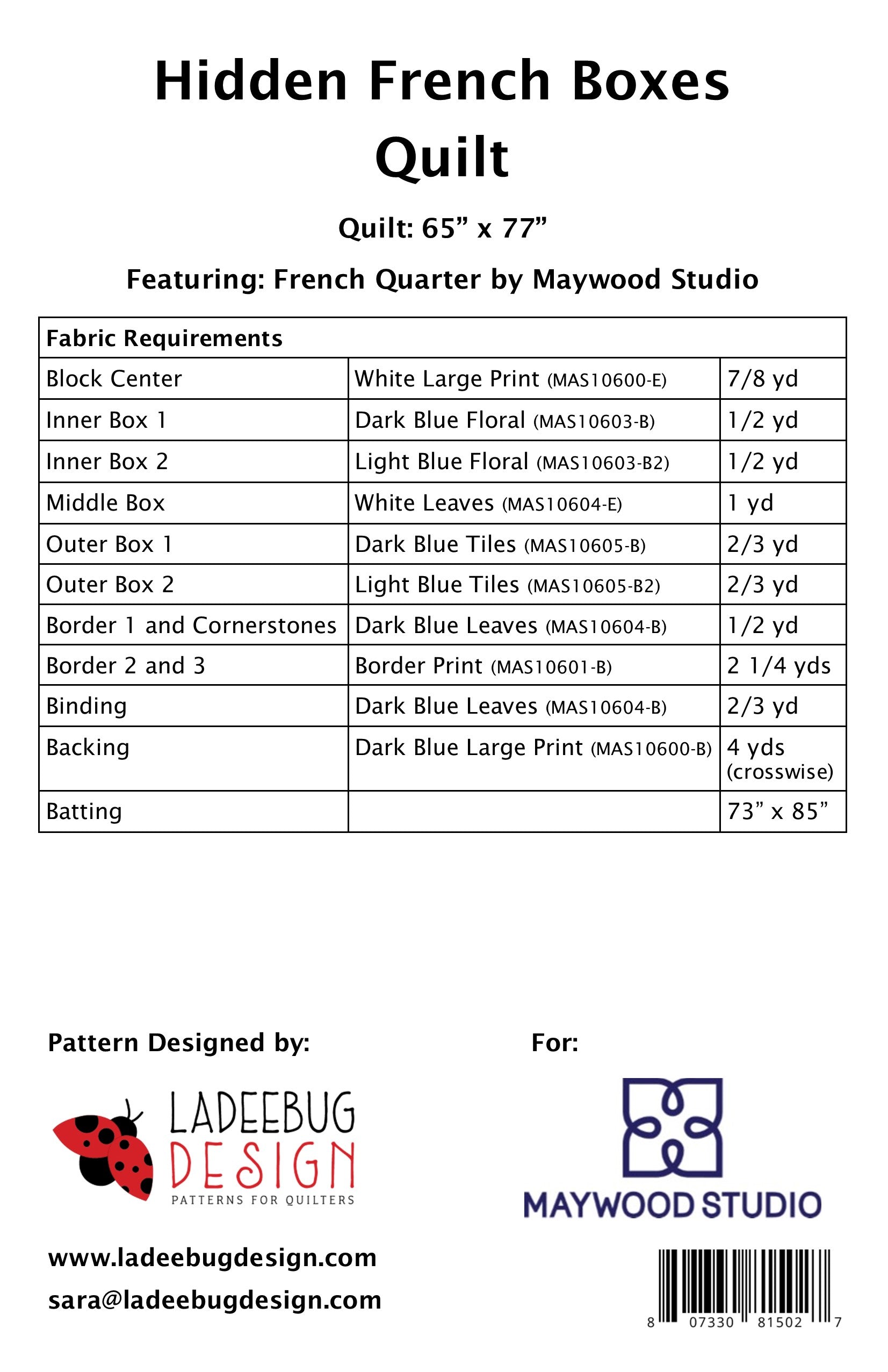Hidden French Boxes – Ladeebug Design