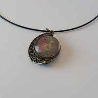 Red, Green, and Tan Large Double Pendant