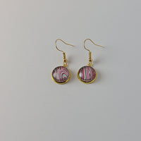 Red, Green, and White Earrings