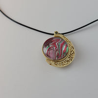 Red, Green, and White Large Double Pendant