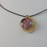 Red, Green, and White Large Double Pendant