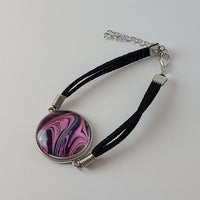 Pink, Purple, and Grey Bracelet