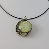 Blue, Green, and Yellow Large Double Pendant