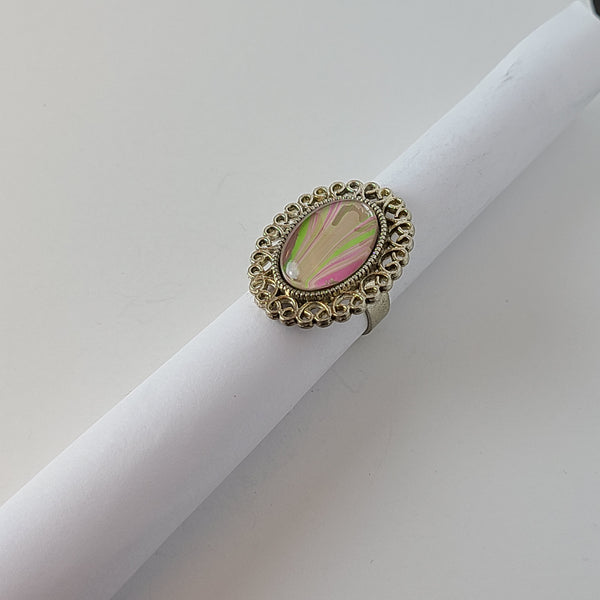 Pink and Green Ring