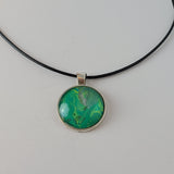 Green and Yellow Round Pendant