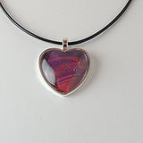 Red and Purple Heart-Shaped Pendant