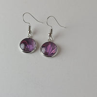 Pink, Purple, and Grey Earrings