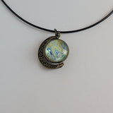 Blue, Green, and Yellow Small Double Pendant