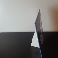 Blue, Purple, and Grey Art Canvas