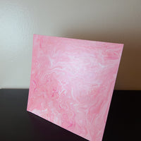 Pale Pink, White, and Glitter Art Canvas