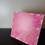 Bright Pink and White Art Canvas