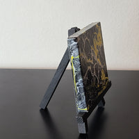 Black, White, and Yellow Art Canvas