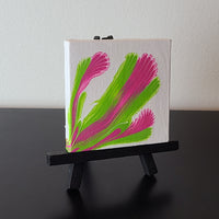 Pink and Green Art Canvas