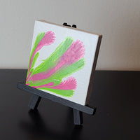 Pink and Green Art Canvas