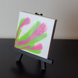 Pink and Green Art Canvas