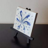Blue and Silver Art Canvas