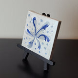 Blue and Silver Art Canvas