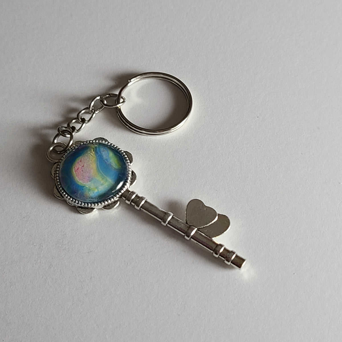 Rainbow Key-Shaped Key Chain – Ladeebug Design