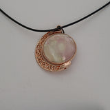 Pink, Green, and White Large Double Pendant