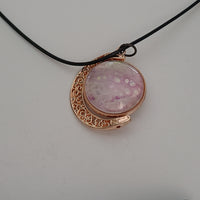 Pink, Green, and White Large Double Pendant