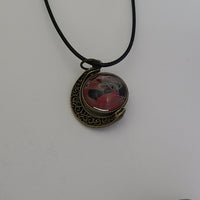 Red, Green, and Black Small Double Pendant