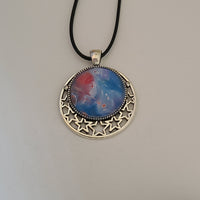 Galaxy Round Stars Pendant