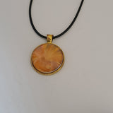 Orange, Yellow, and Gold Round Pendant