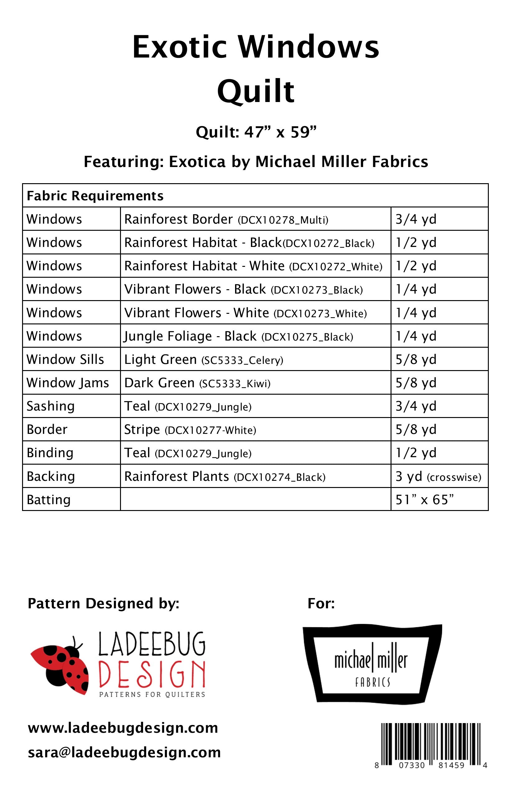 Exotic Windows – Ladeebug Design